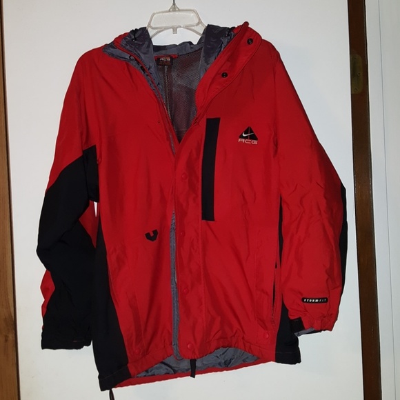 nike acg jacket red